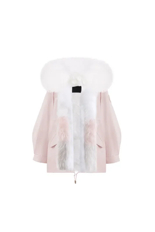 Pink Oversize Parka +Strawberry Ice Cream sold by Ozlana