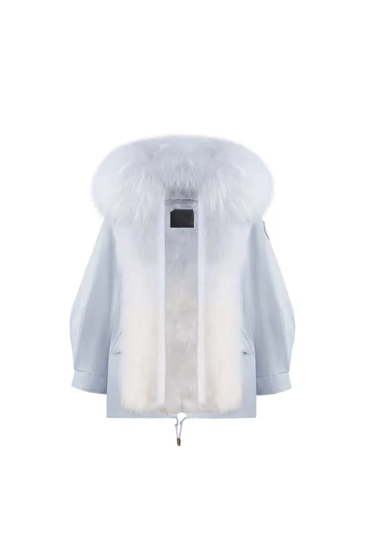 Airy Blue Oversize Parka +Blue Gradient sold by Ozlana