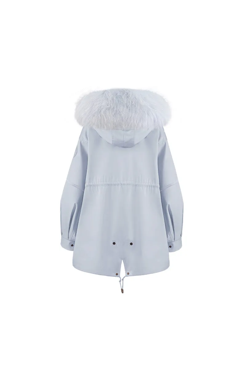 Airy Blue Oversize Parka +Blue Gradient sold by Ozlana product image thumbnail 4