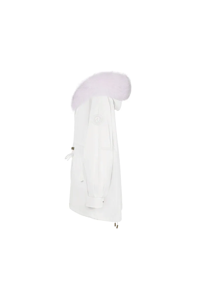 White Oversize Parka+Purple Snow sold by Ozlana product image thumbnail 3