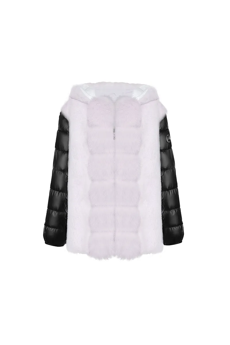 White Oversize Parka+Purple Snow sold by Ozlana product image thumbnail 5