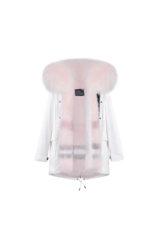 White +Pink Check sold by Ozlana