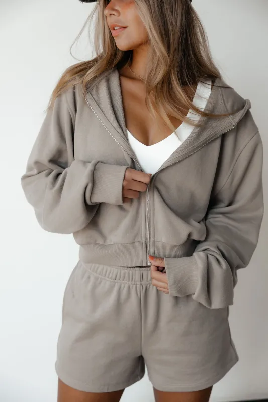 TerrySoft Cropped Zip Up sold by P'tula