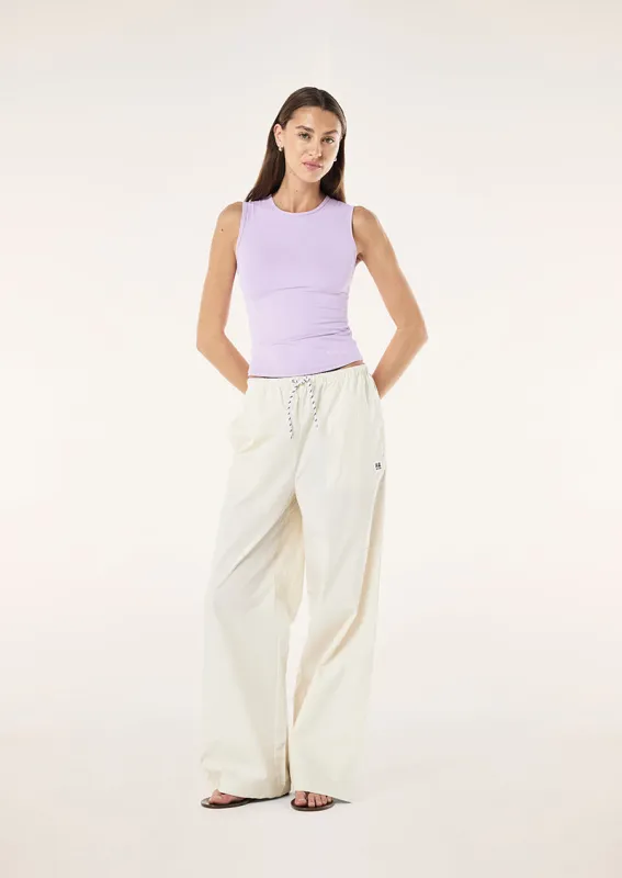 ACE COTTON POPLIN PANTS IN WHISPER WHITE sold by P.E Nation