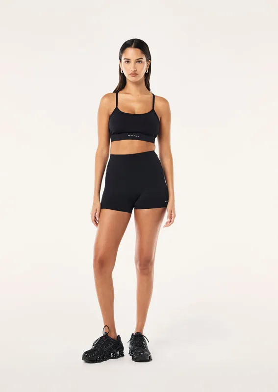 SIGNATURE 3" BIKE SHORT IN BLACK sold by P.E Nation