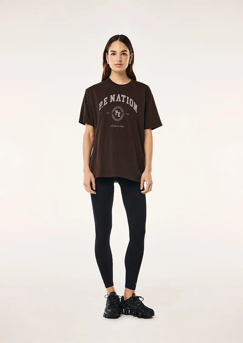 LIBERTY TEE IN ESPRESSO sold by P.E Nation product image thumbnail 5