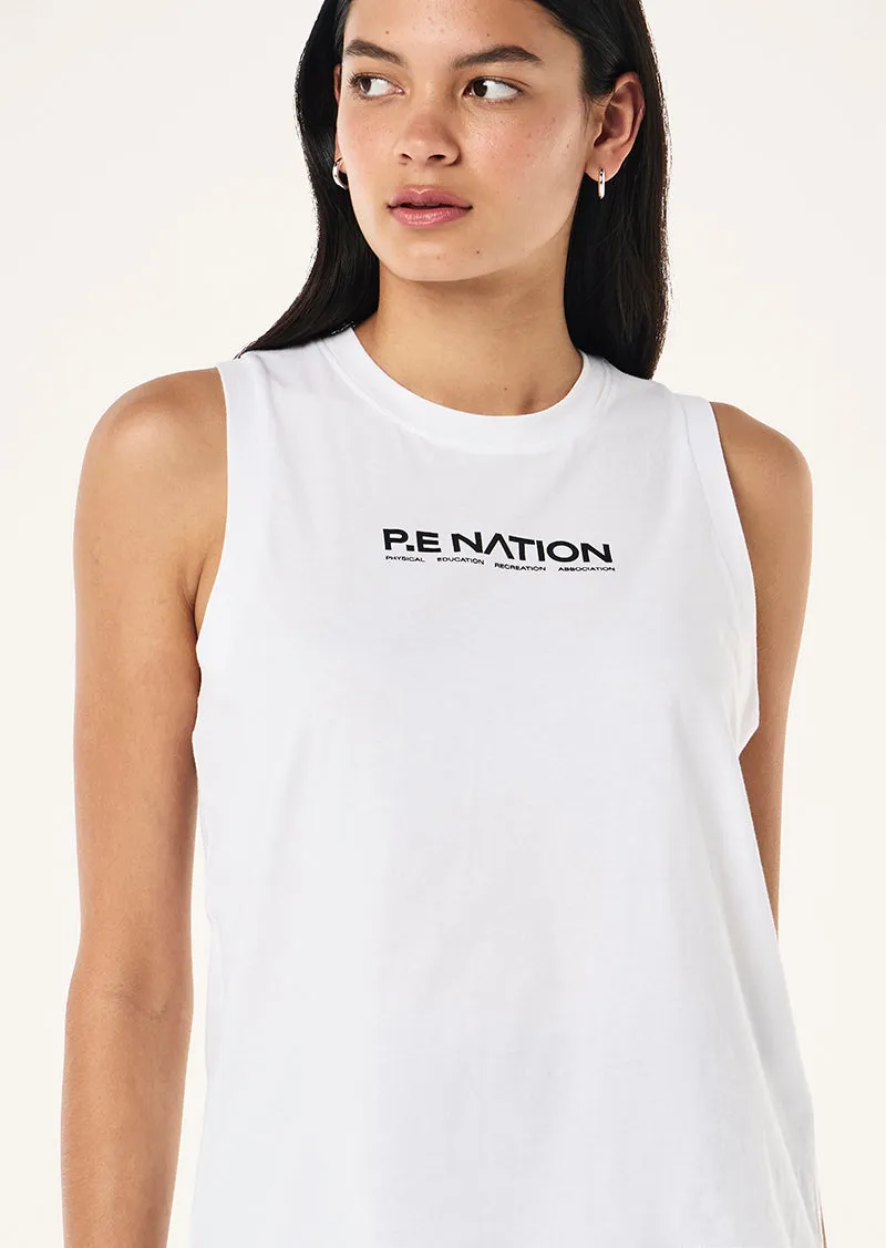 SHUFFLE TANK IN OPTIC WHITE sold by P.E Nation product image thumbnail 4