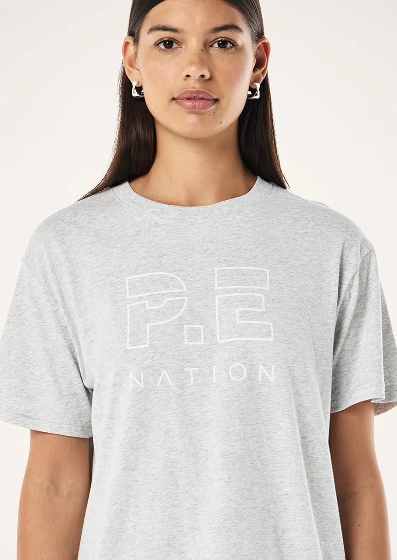 HEADS UP TEE IN GREY MARLE sold by P.E Nation product image thumbnail 2