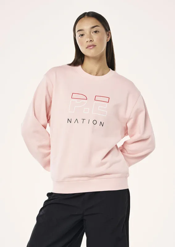 HEADS UP SWEAT IN CRYSTAL ROSE made by P.E Nation