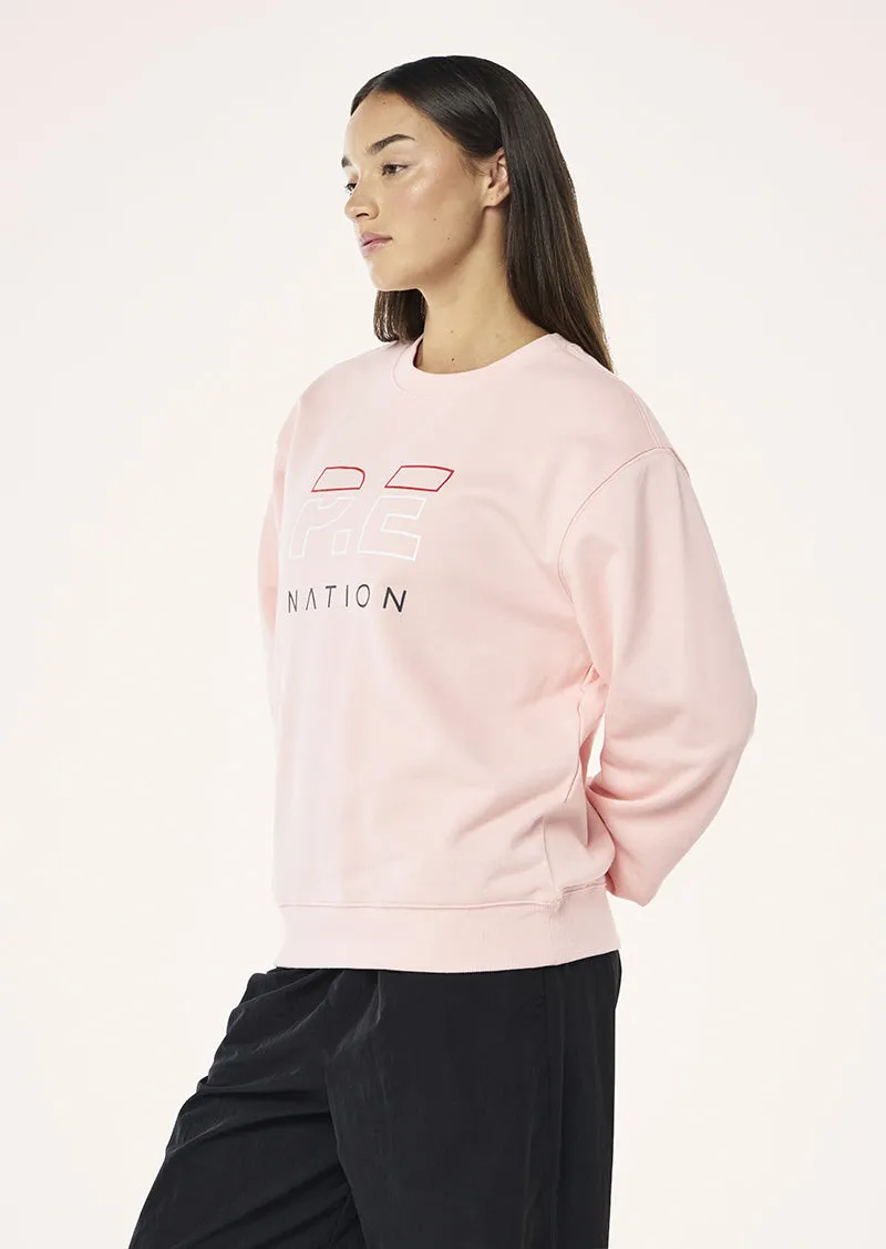 HEADS UP SWEAT IN CRYSTAL ROSE sold by P.E Nation product image thumbnail 4