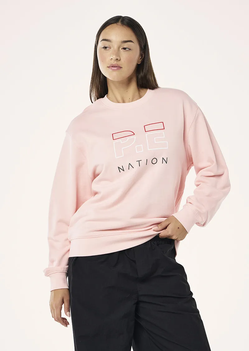 HEADS UP SWEAT IN CRYSTAL ROSE sold by P.E Nation product image thumbnail 3