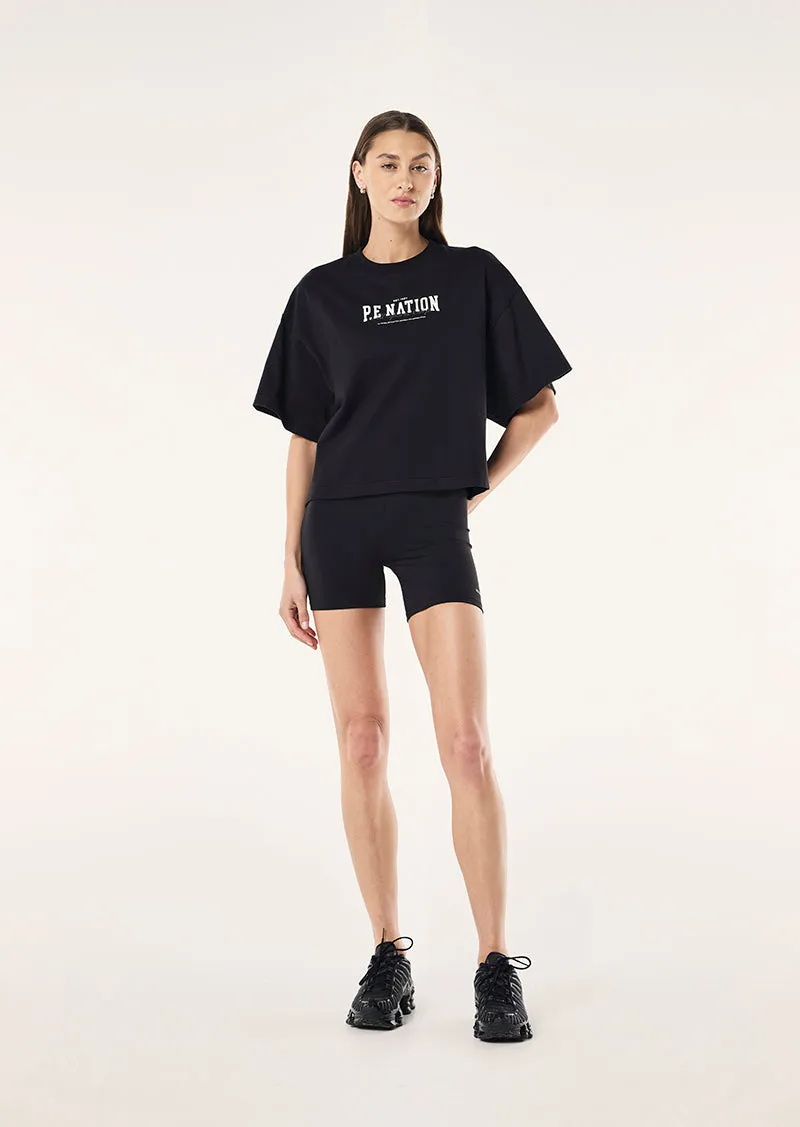 FULL OUT CROPPED TEE IN BLACK sold by P.E Nation product image thumbnail 5