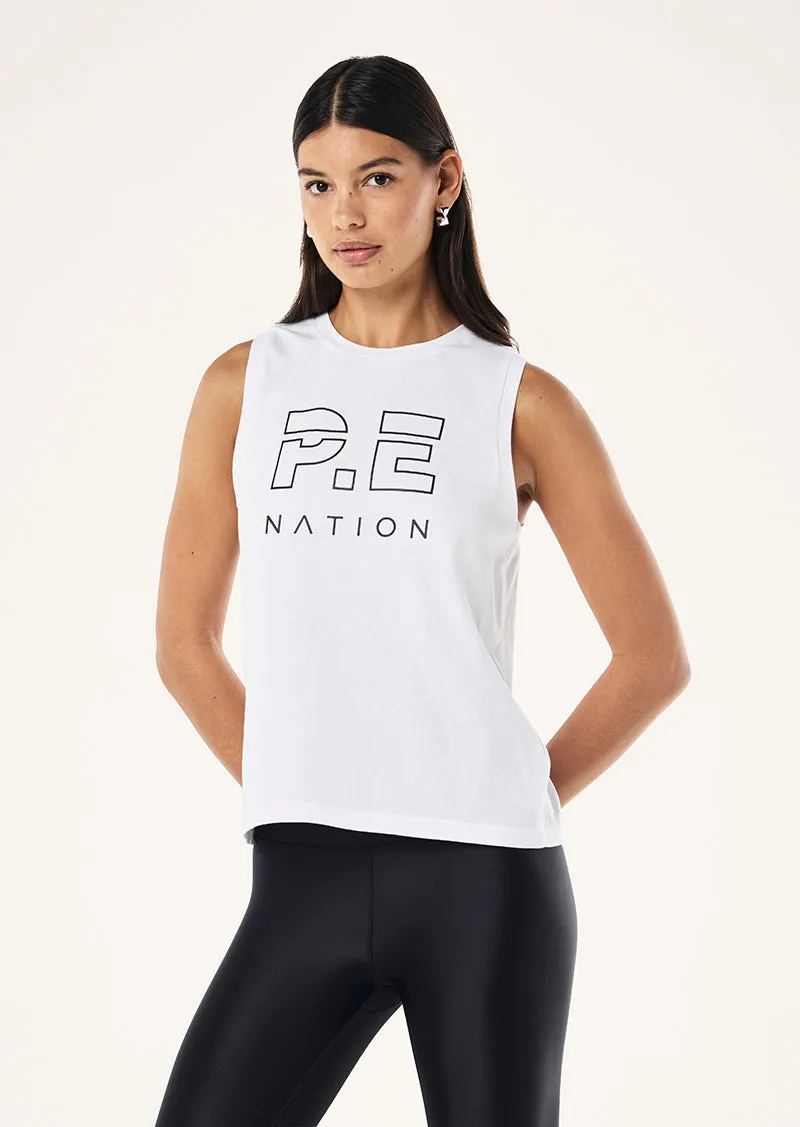 HEADS UP TANK IN OPTIC WHITE sold by P.E Nation product image thumbnail 3