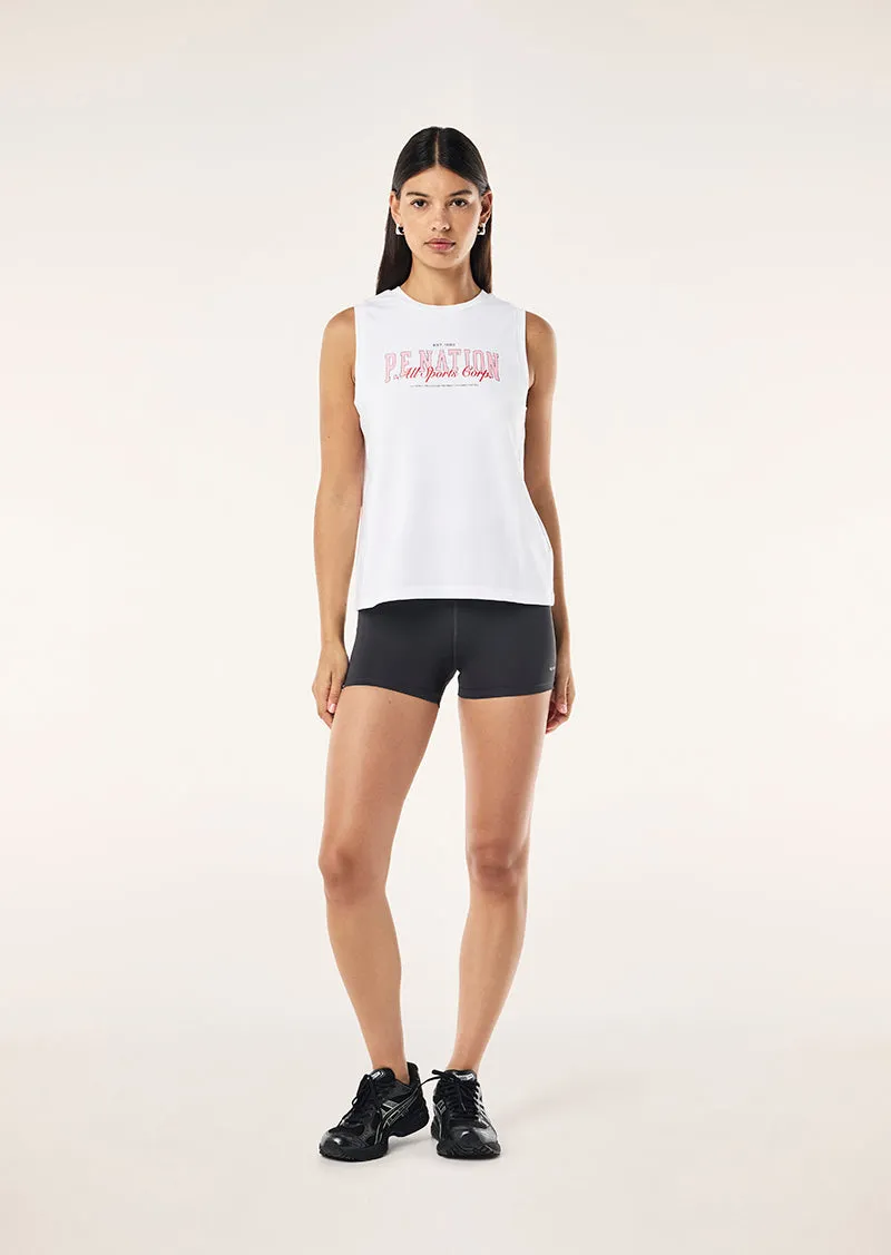 FULL OUT TANK IN OPTIC WHITE sold by P.E Nation product image thumbnail 5