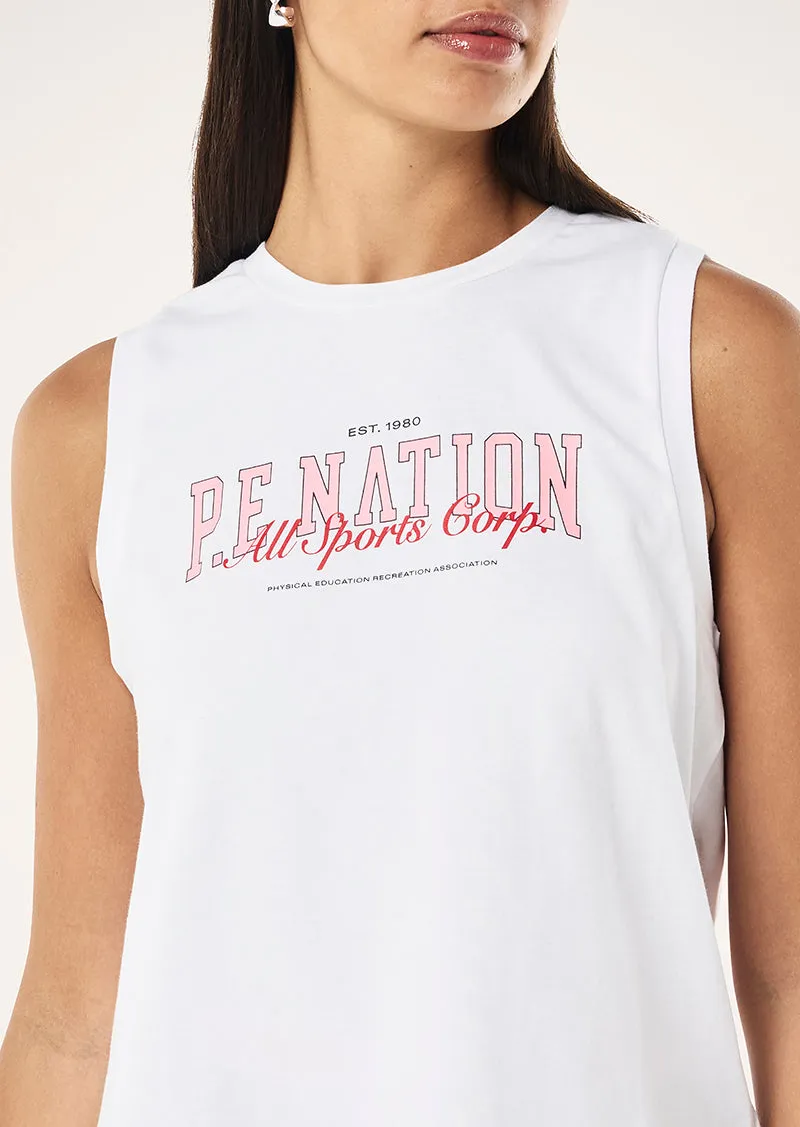 FULL OUT TANK IN OPTIC WHITE sold by P.E Nation product image thumbnail 2