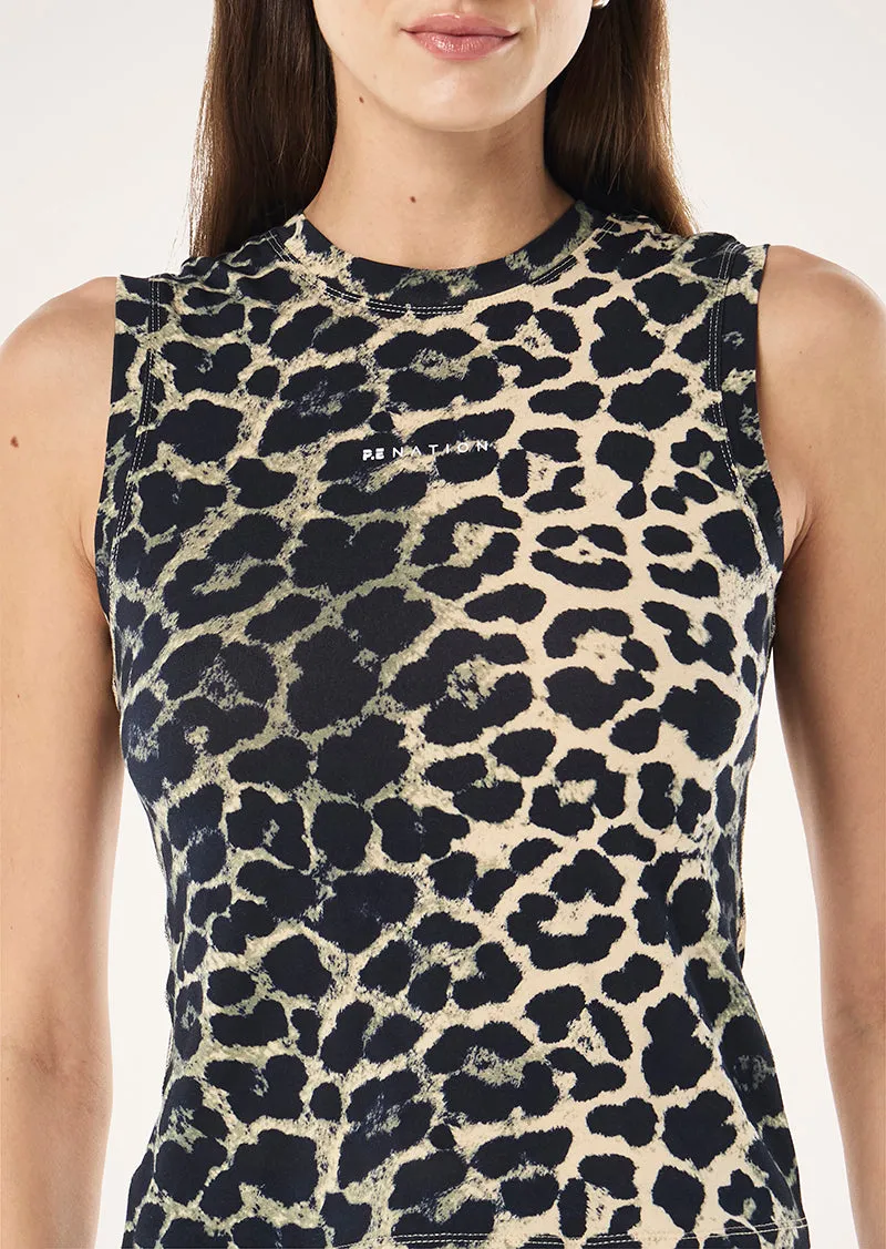 LENOX TANK IN LEOPARD sold by P.E Nation product image thumbnail 2