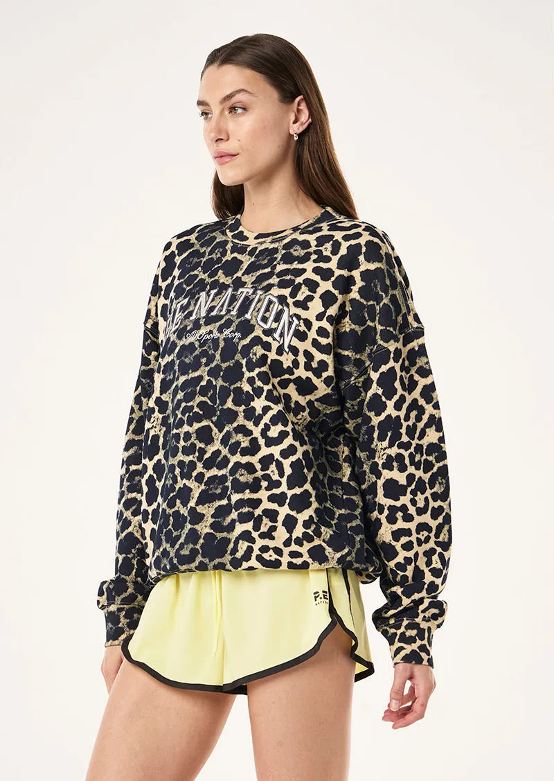HERITAGE SWEAT IN LEOPARD sold by P.E Nation product image thumbnail 3