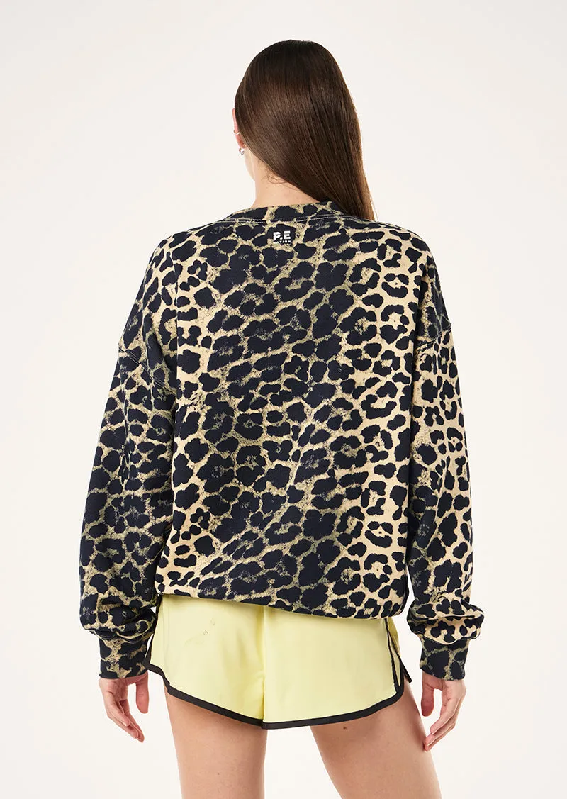 HERITAGE SWEAT IN LEOPARD sold by P.E Nation product image thumbnail 4