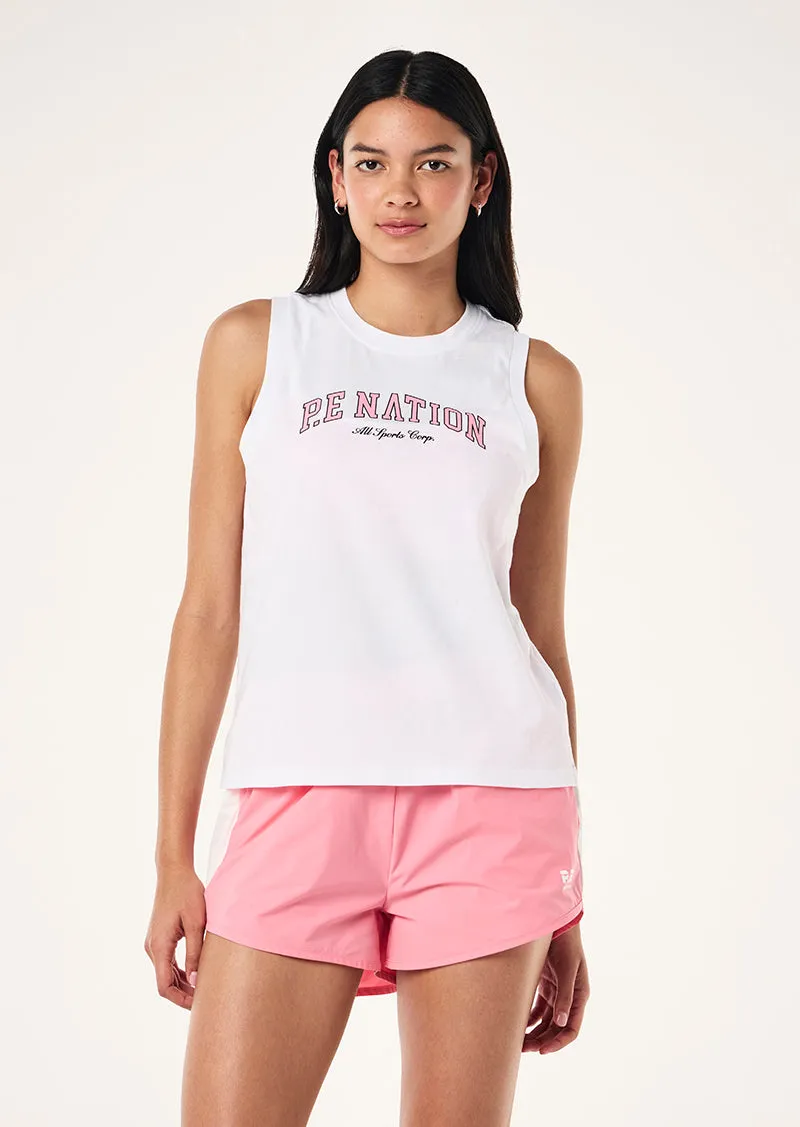 AREA TANK IN OPTIC WHITE sold by P.E Nation