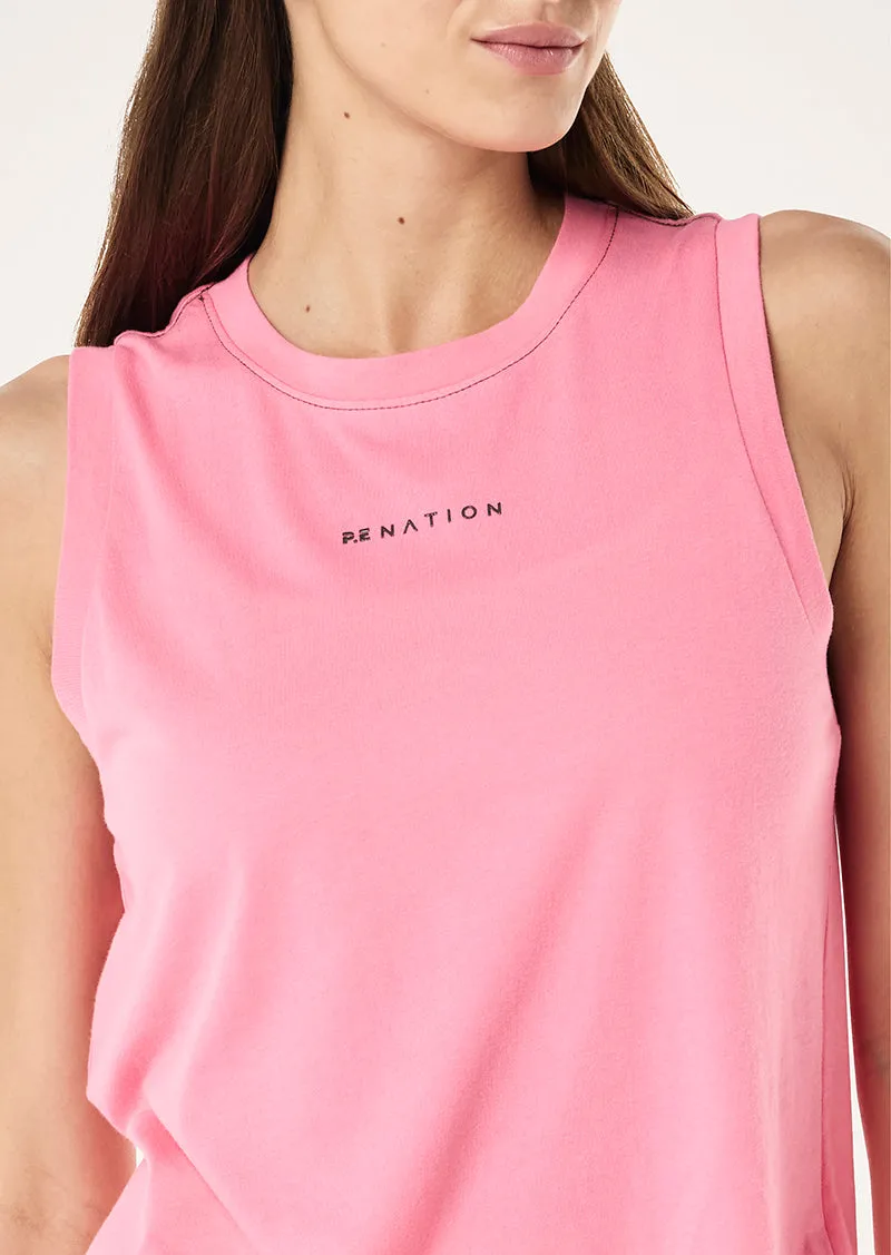 SHIFT TANK IN PINK LEMONADE sold by P.E Nation product image thumbnail 2