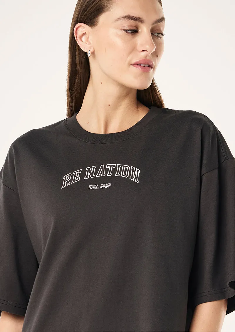 OVERLAND TEE IN SMOKESTONE sold by P.E Nation product image thumbnail 3