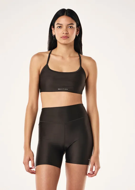 FAIRMONT SPORTS BRA IN SMOKESTONE sold by P.E Nation