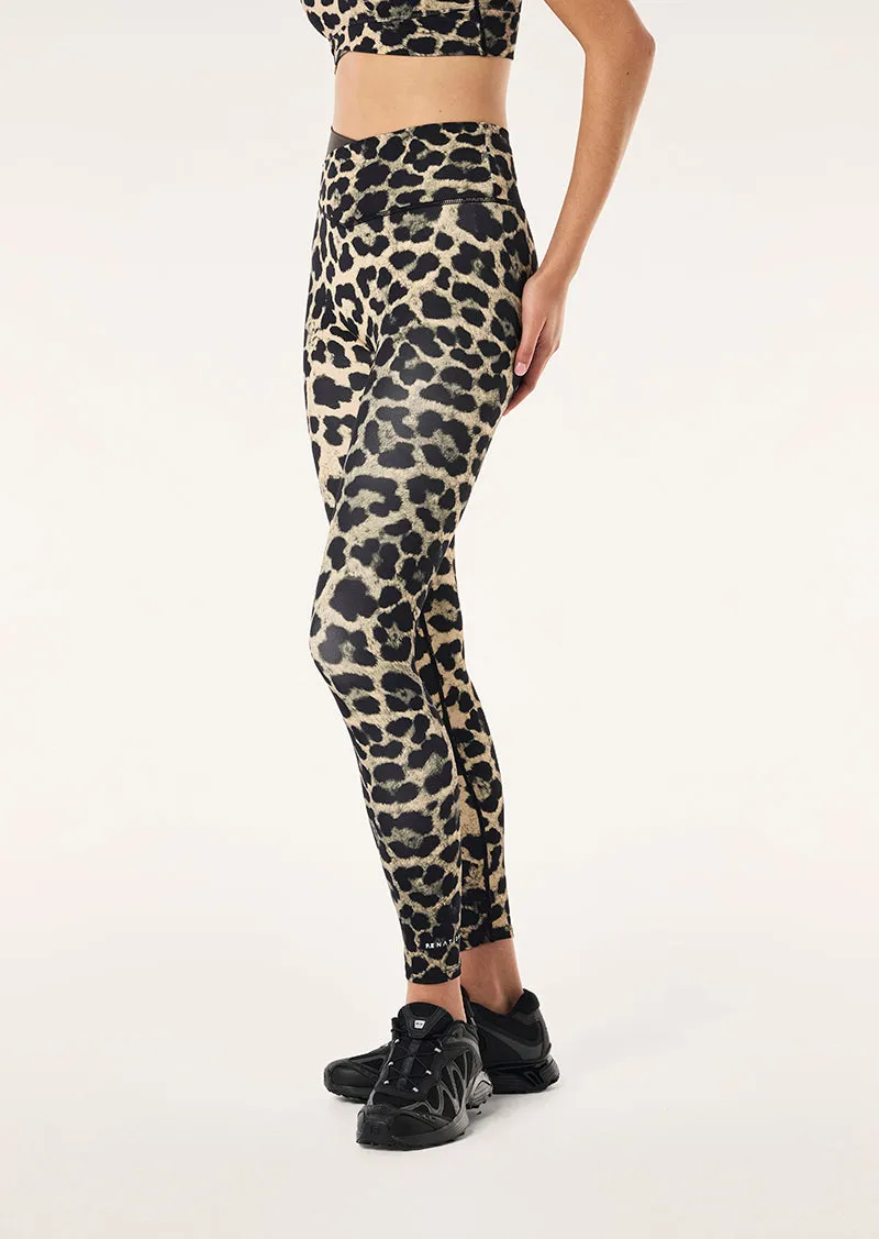 WANDER FULL LENGTH LEGGING IN LEOPARD & SMOKESTONE sold by P.E Nation product image thumbnail 5