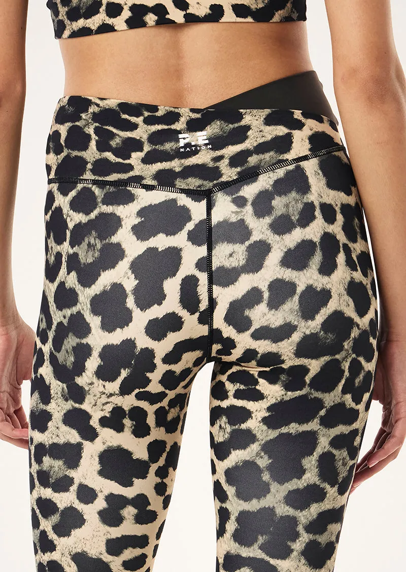 WANDER FULL LENGTH LEGGING IN LEOPARD & SMOKESTONE sold by P.E Nation product image thumbnail 2