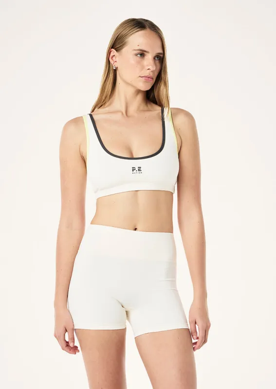SOFT LUXE SCOOP BRA IN WHISPER WHITE sold by P.E Nation