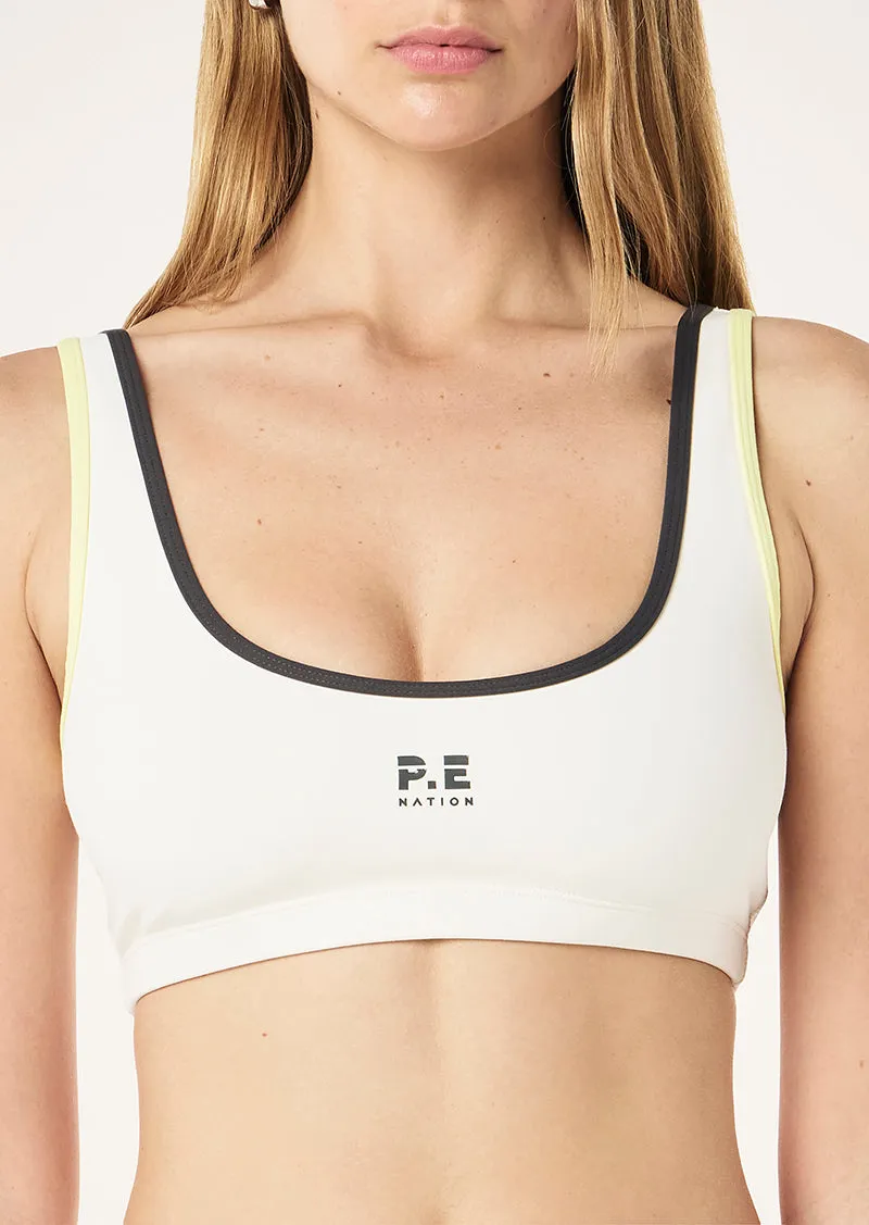 SOFT LUXE SCOOP BRA IN WHISPER WHITE sold by P.E Nation product image thumbnail 3