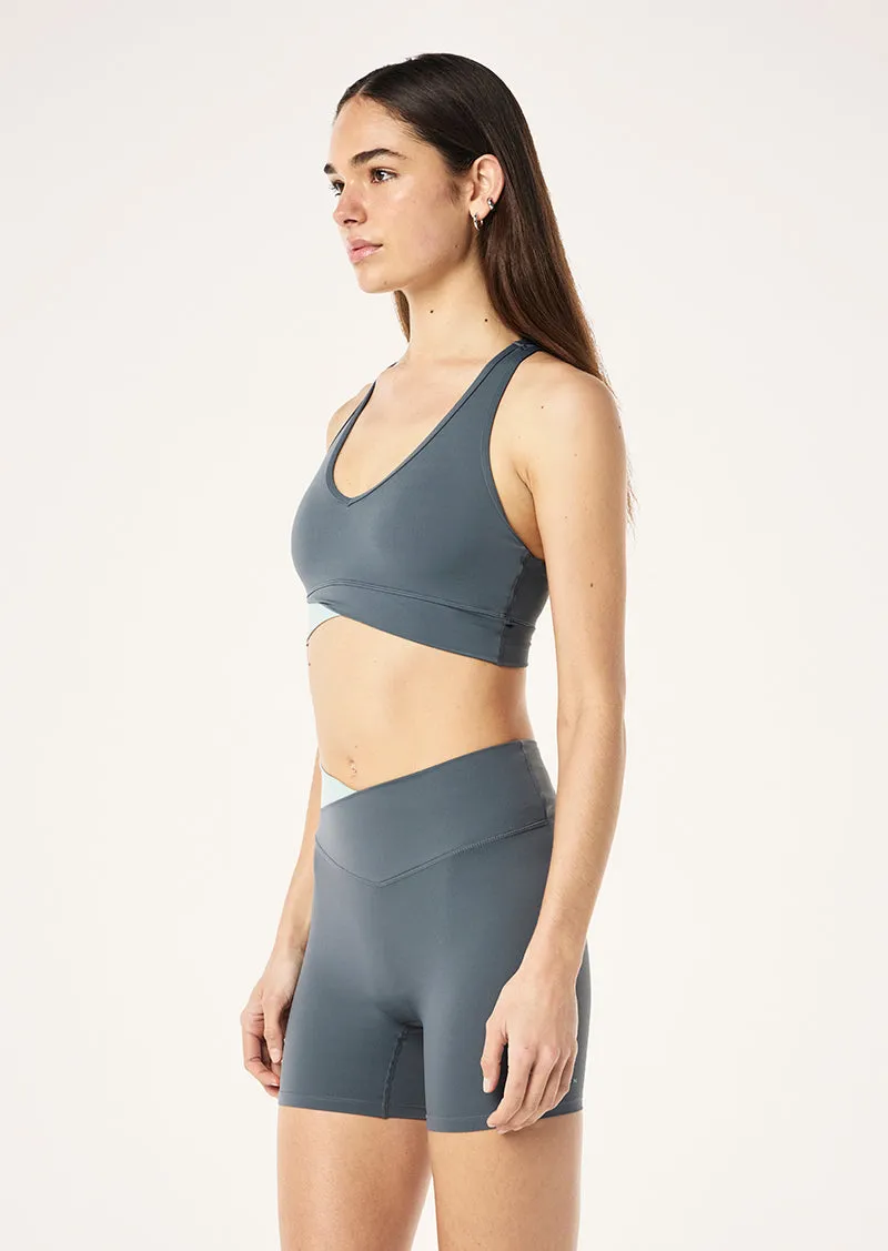 WANDER SPORTS BRA IN THUNDER sold by P.E Nation product image thumbnail 5