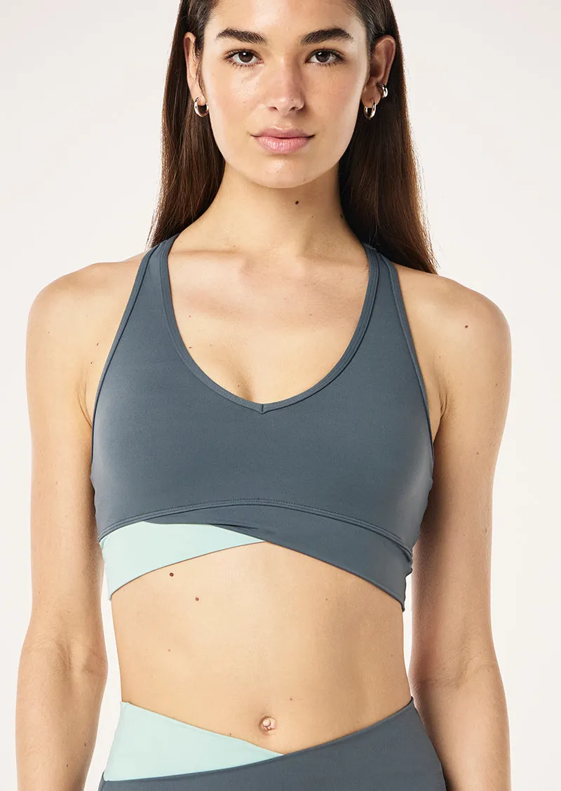 WANDER SPORTS BRA IN THUNDER sold by P.E Nation product image thumbnail 4