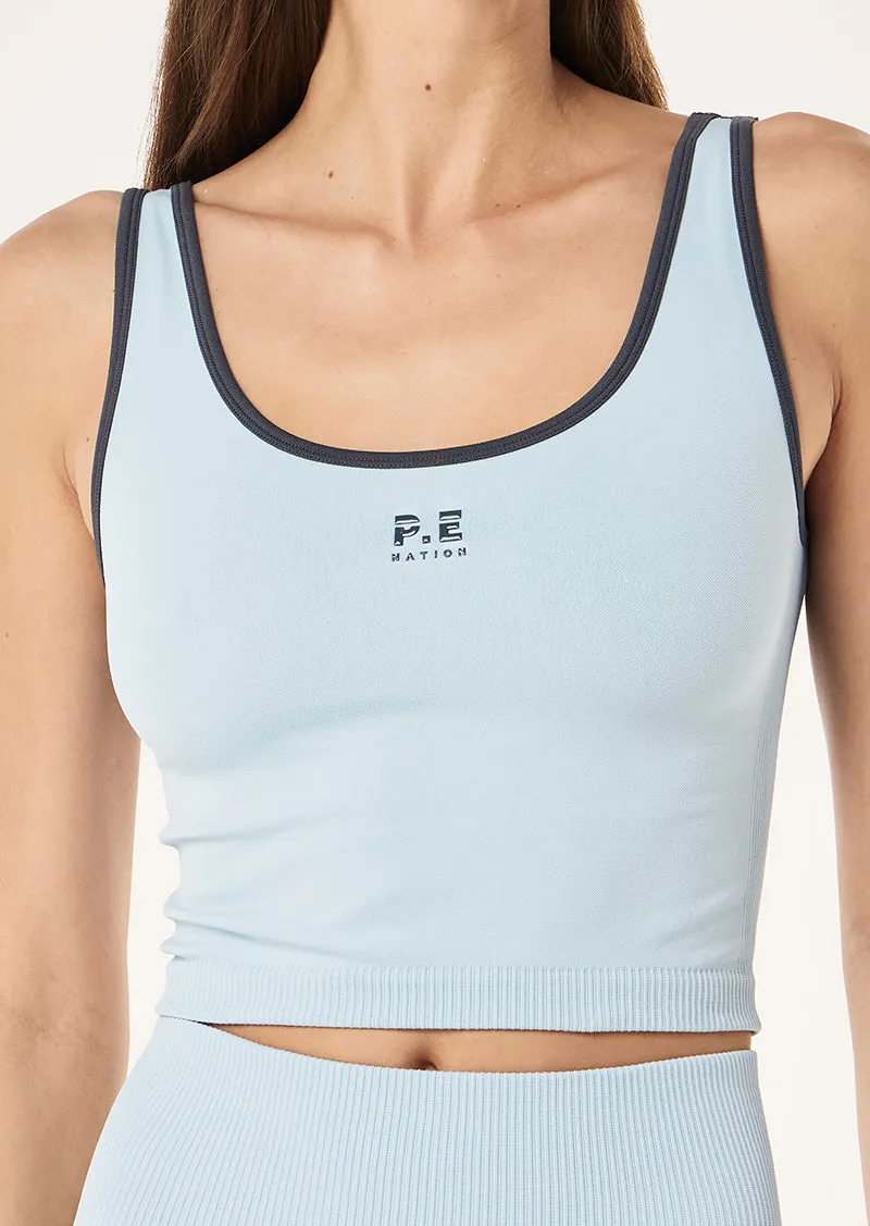 RESTORE SEAMLESS SCOOP TANK IN ICE BLUE sold by P.E Nation product image thumbnail 2