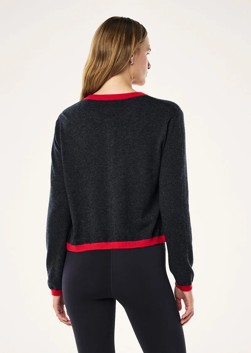 RISE KNIT CARDIGAN IN MARINE BLUE sold by P.E Nation product image thumbnail 4