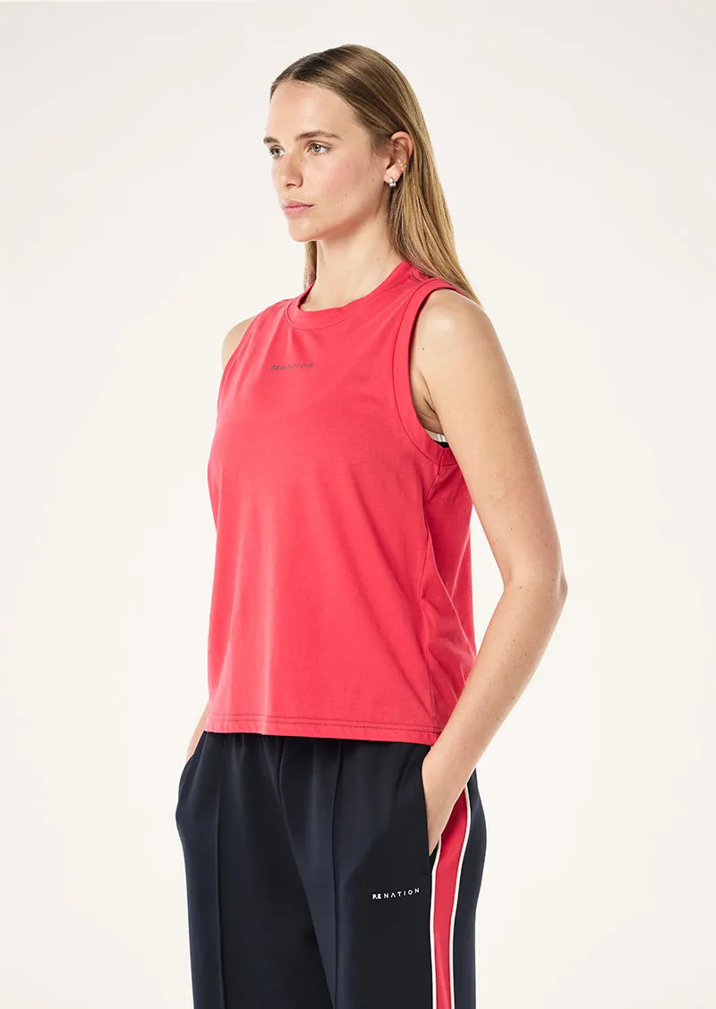 SHIFT TANK IN STRAWBERRY sold by P.E Nation product image thumbnail 4