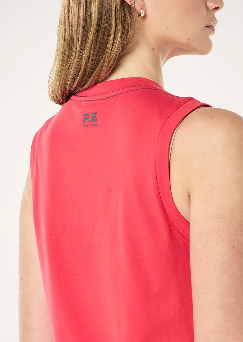 SHIFT TANK IN STRAWBERRY sold by P.E Nation product image thumbnail 3