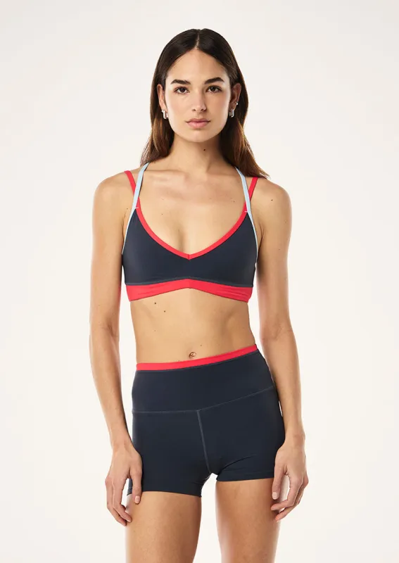 PARAMOUNT SPORTS BRA IN MARINE BLUE sold by P.E Nation