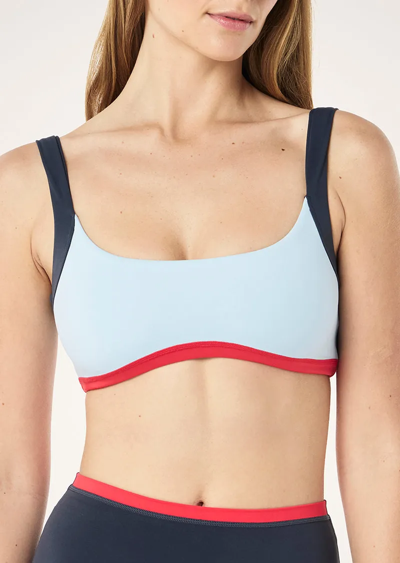 VIVID SPORTS BRA IN ICE BLUE sold by P.E Nation product image thumbnail 3