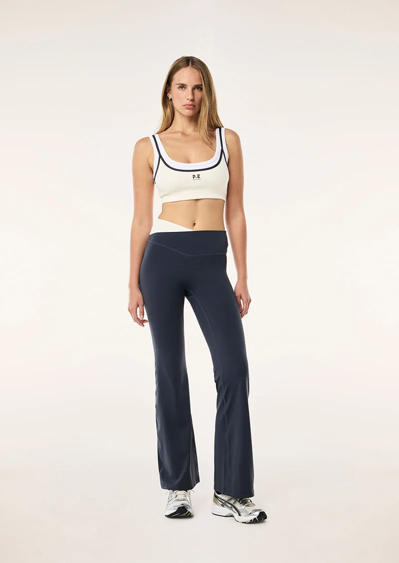 WANDER FLARE LEGGING IN MARINE BLUE sold by P.E Nation