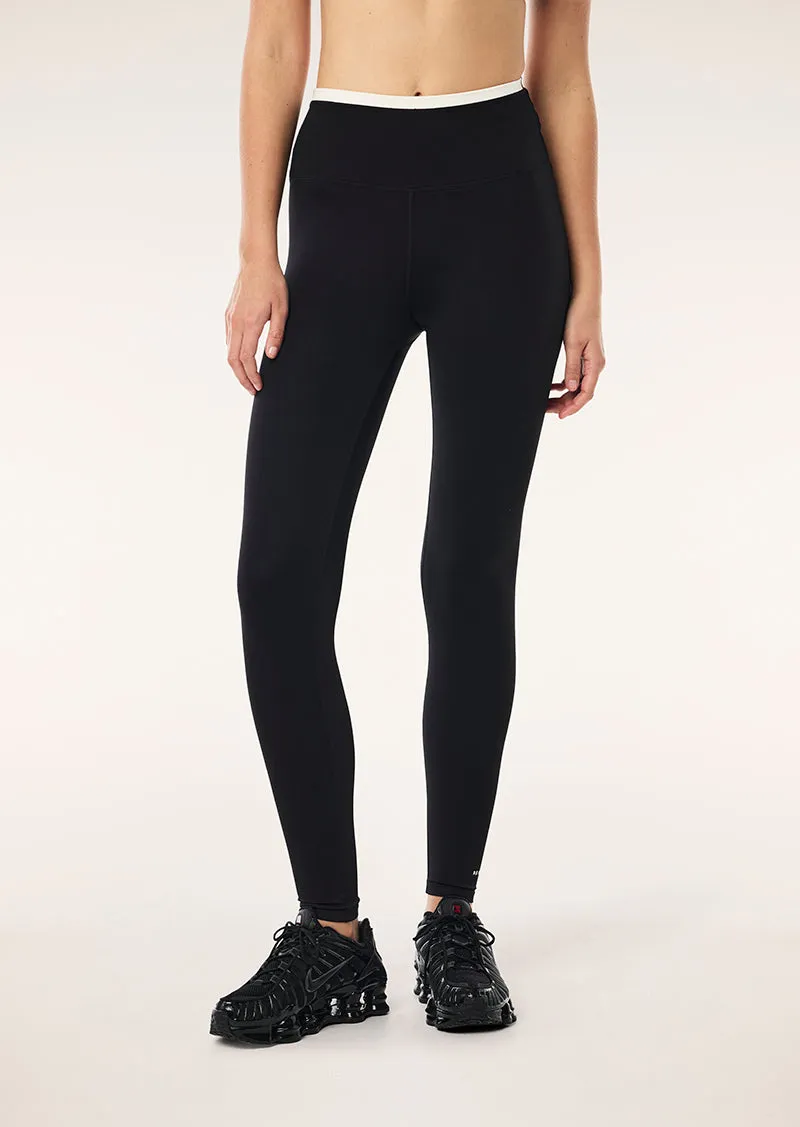 VITA FULL LENGTH LEGGING IN BLACK & WHISPER WHITE sold by P.E Nation product image thumbnail 3