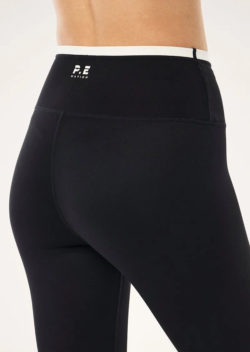 VITA FULL LENGTH LEGGING IN BLACK & WHISPER WHITE sold by P.E Nation product image thumbnail 2