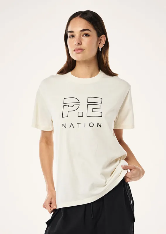 HEADS UP TEE IN WHISPER WHITE made by P.E Nation