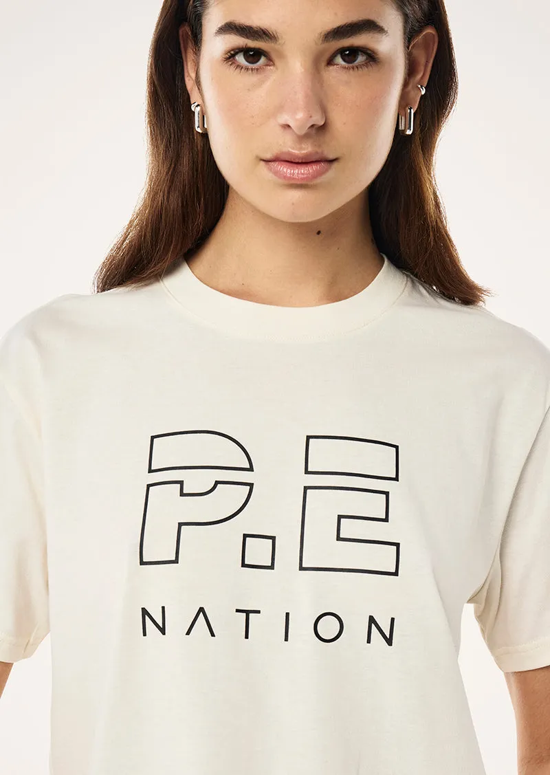 HEADS UP TEE IN WHISPER WHITE sold by P.E Nation product image thumbnail 2