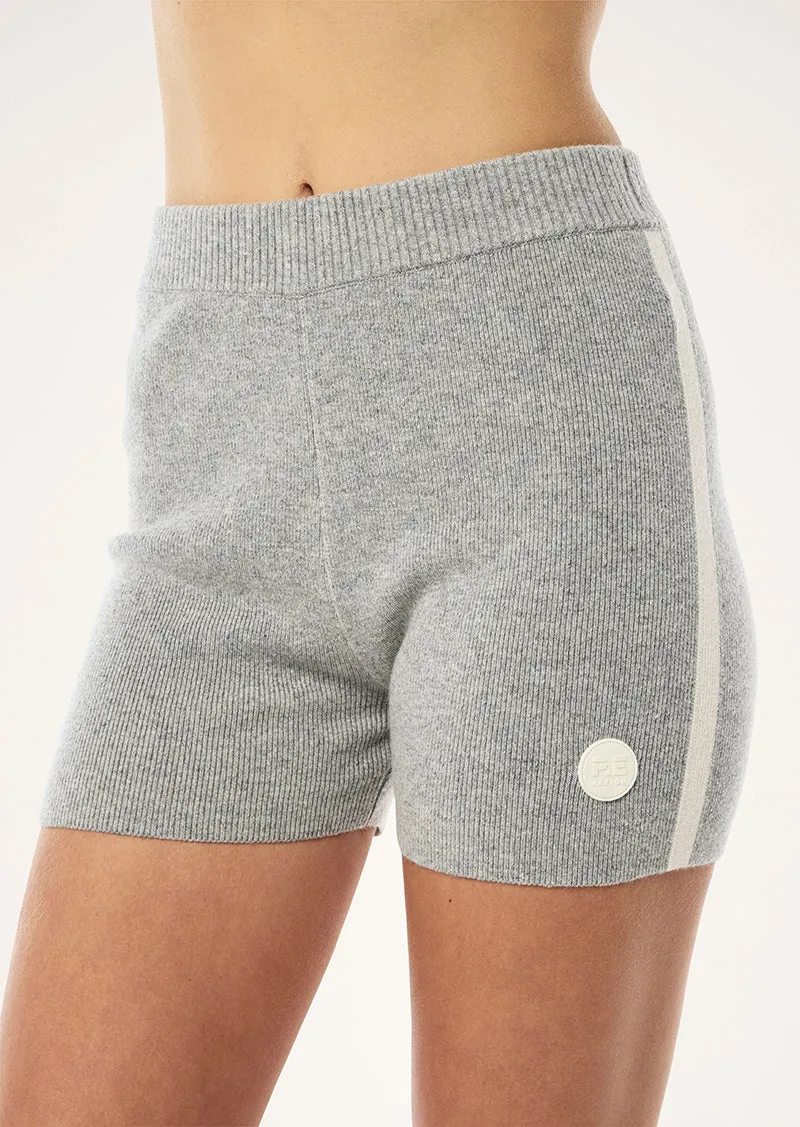 VERGE KNIT SHORT IN GREY MARLE sold by P.E Nation product image thumbnail 3