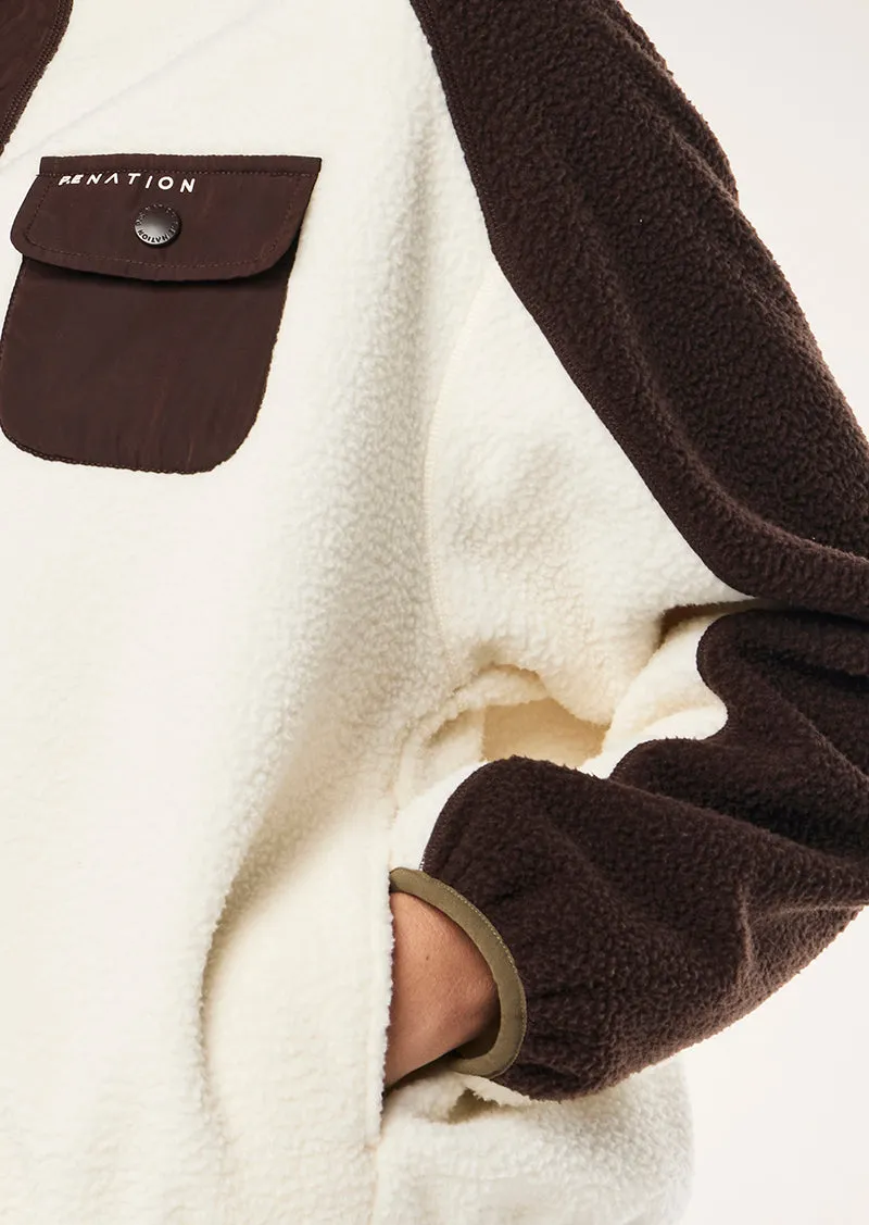 TAKEOVER JACKET IN WHISPER WHITE sold by P.E Nation product image thumbnail 3