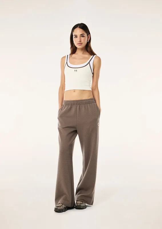 PRINTEMPS WAFFLE TRACKPANT IN WALNUT sold by P.E Nation