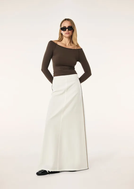 RESIDENCY SKIRT IN WHISPER WHITE made by P.E Nation