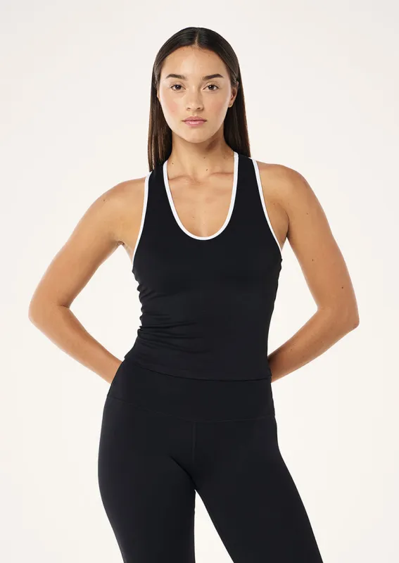 RENEWAL TANK IN BLACK sold by P.E Nation
