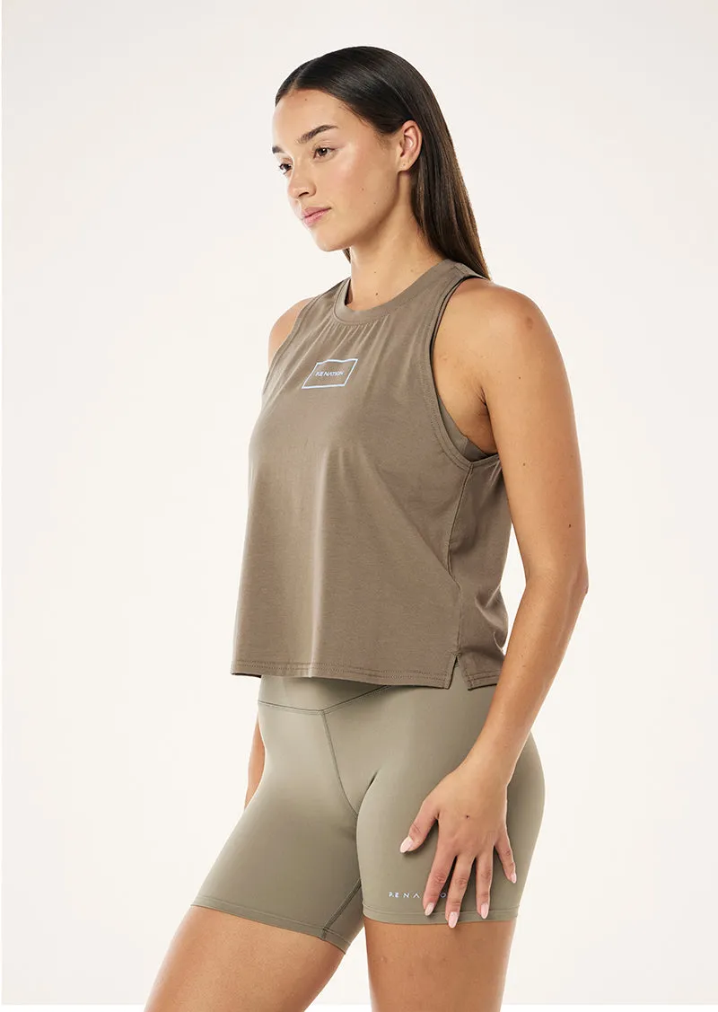 KITE TANK IN FAWN sold by P.E Nation product image thumbnail 4
