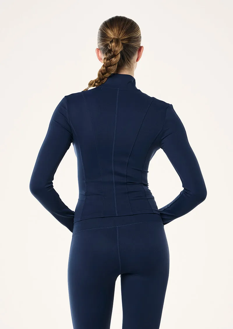 HIGHGATE ZIP JACKET IN DARK NAVY & OPTIC WHITE sold by P.E Nation product image thumbnail 4